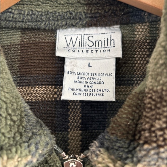 Vintage Fleece Plaid Zip Up Cropped Coat - Picture 4 of 10